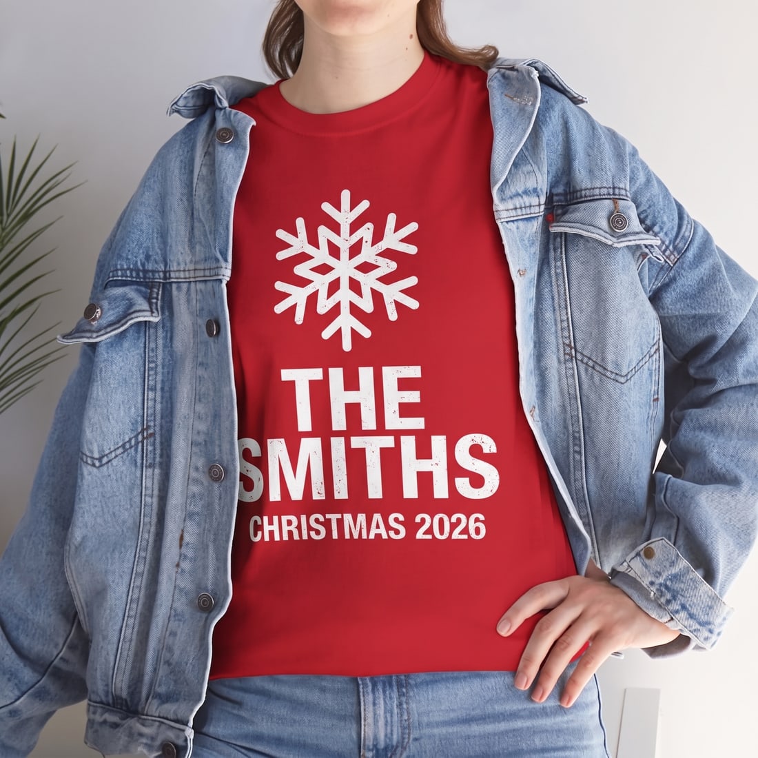 A red THE SMITHS CHRISTMAS 2026 tee
