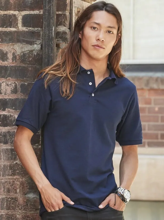 Adult Polo in Navy, worn