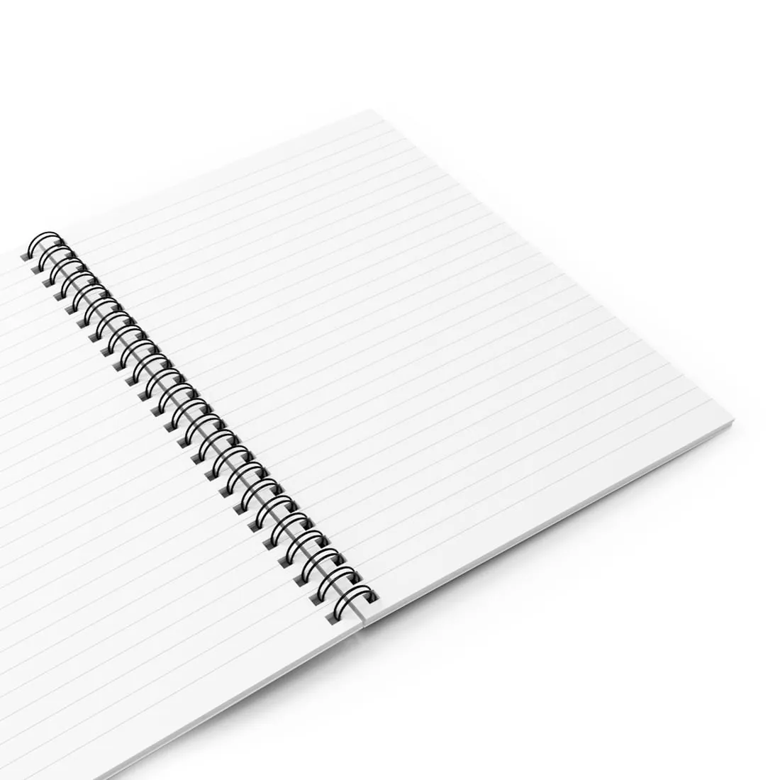 Spiral Notebook in White, inside