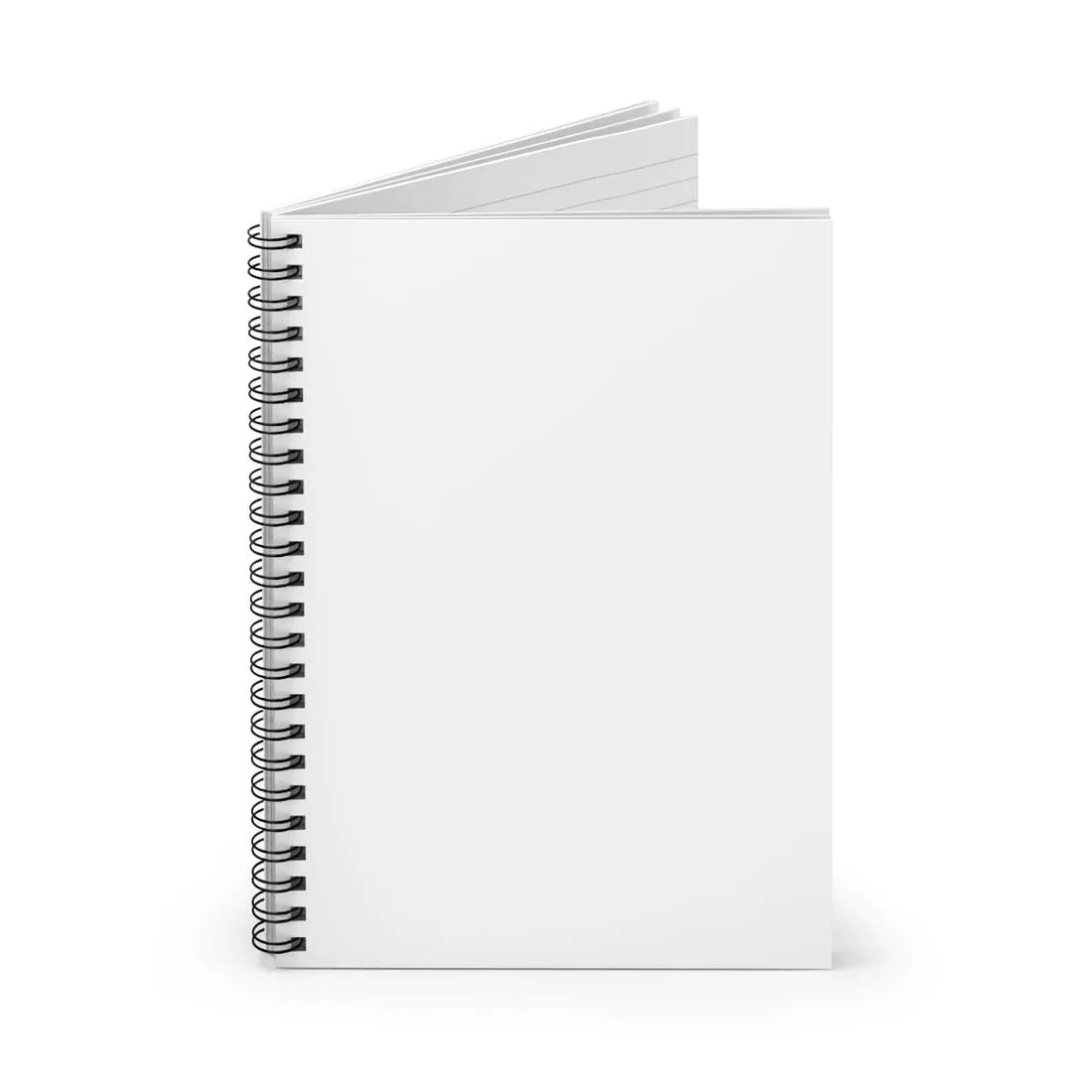 Spiral Notebook in White, inside