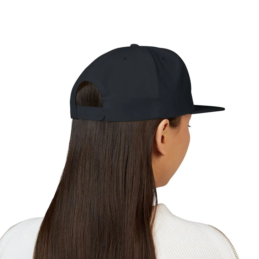 Surf Cap in Navy, worn, back