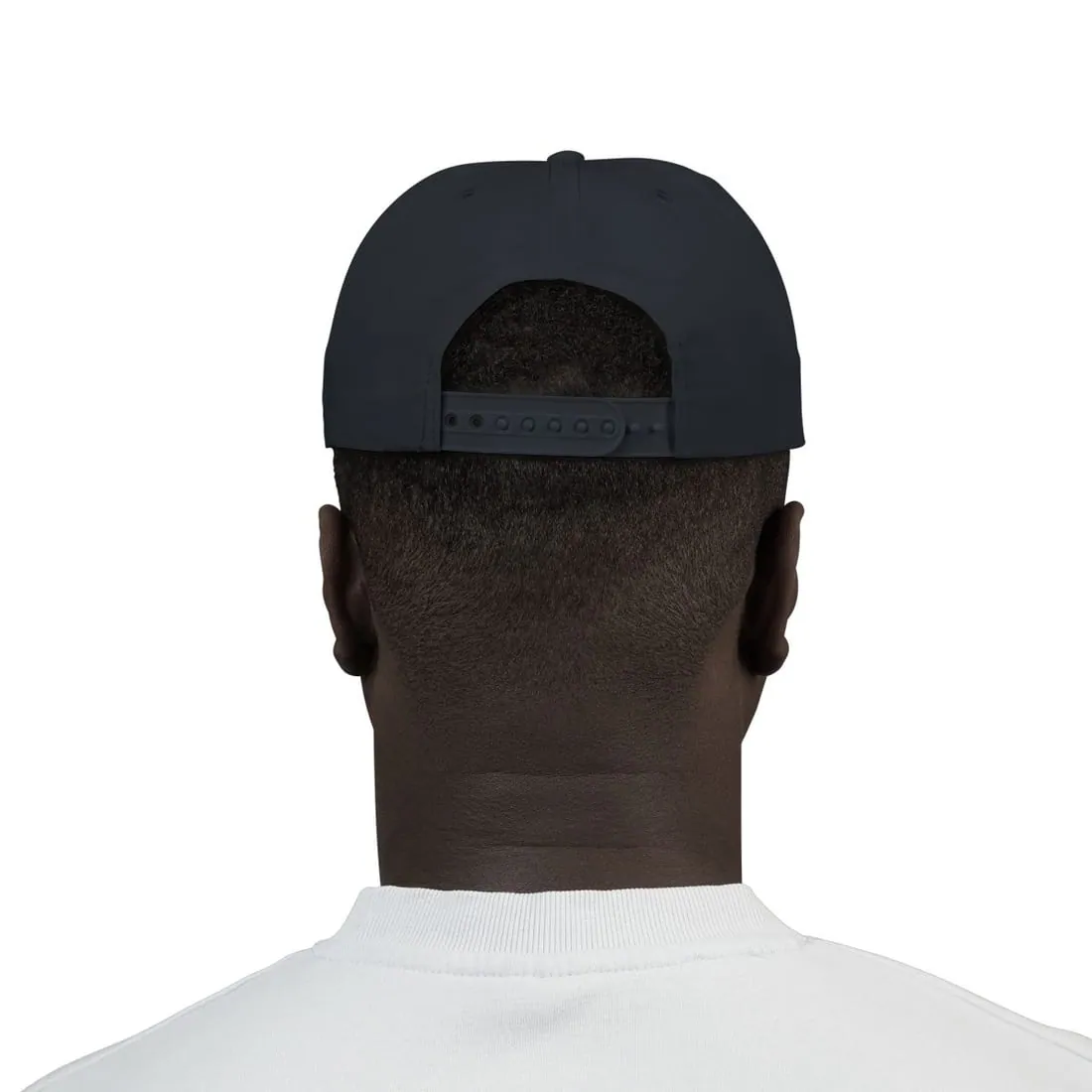 Surf Cap in Navy, worn, back