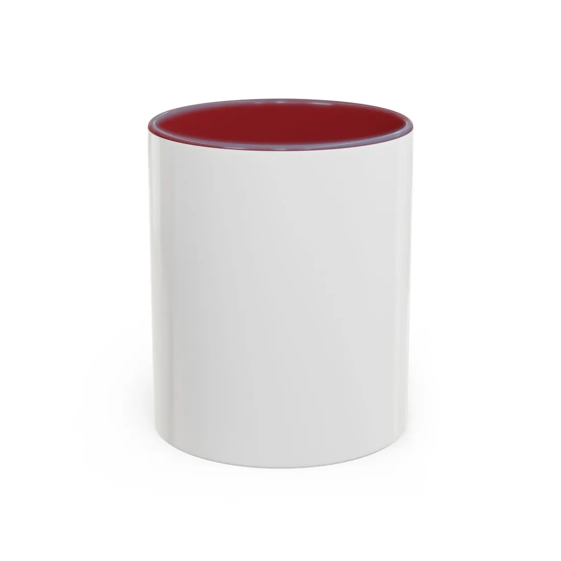 Accent Mug in Maroon, wrap view