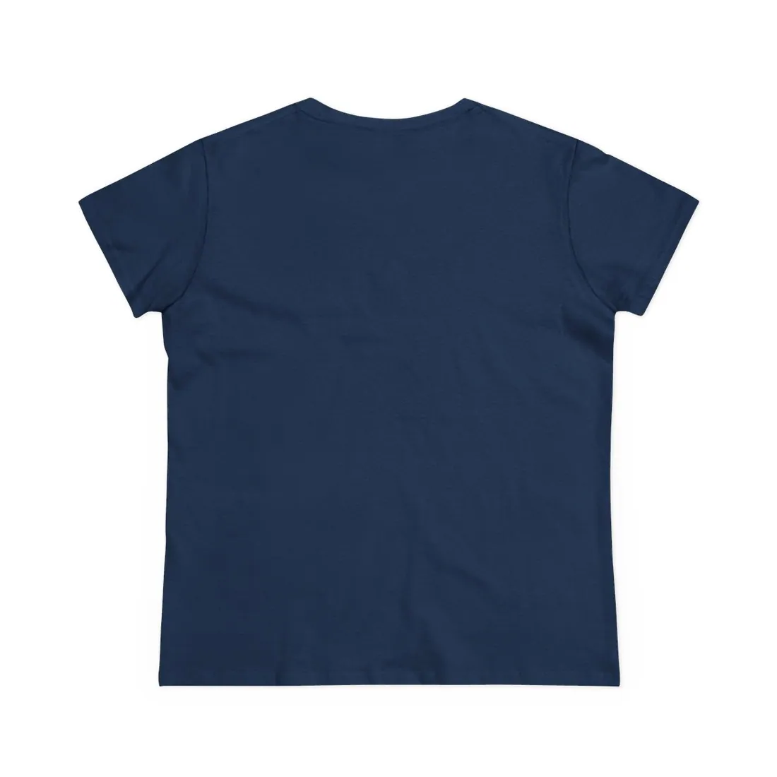 Women's T-Shirt in Navy, back view
