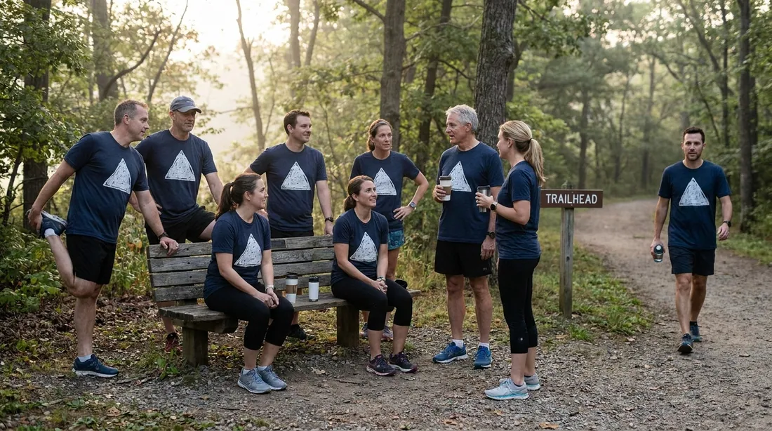 Custom Running Club Shirts & Tees illustration