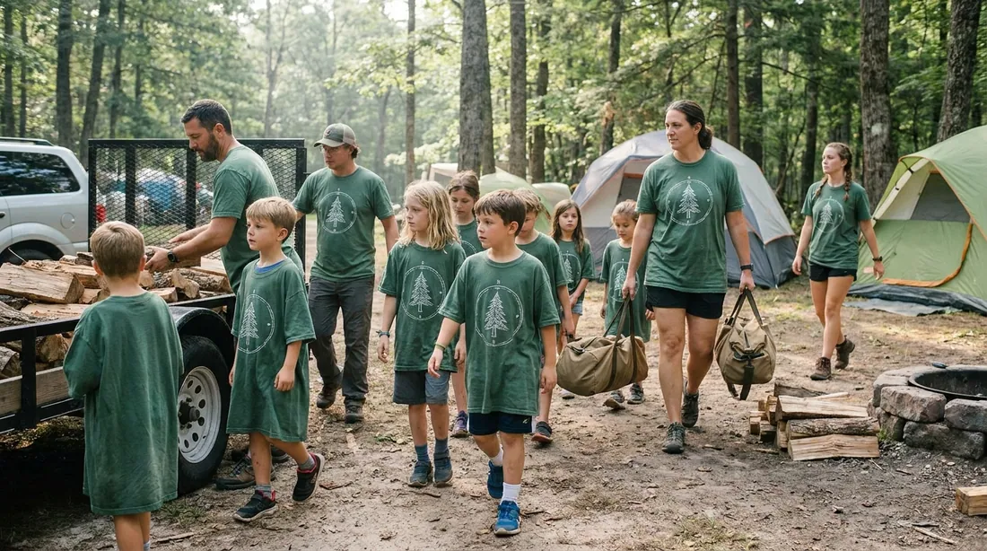 Custom Camp Shirts for Youth Outdoor Groups illustration